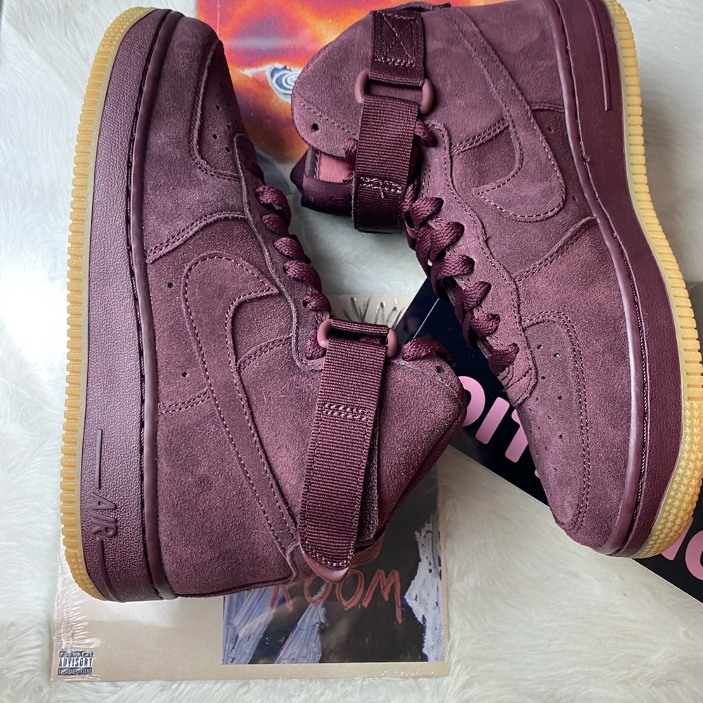 🆕 Nike Air Force 1 High LV8 Burgundy - Womens - Picture 6 of 12